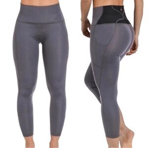 Tommie Copper Ultra-Fit Posture Back Pain Support Crop Short Length Leggings 2XL